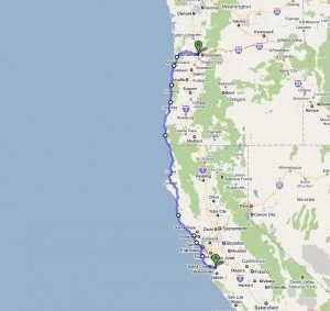 The route. Click for link to Google Maps.